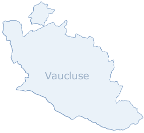 Carte Vaucluse Département 84